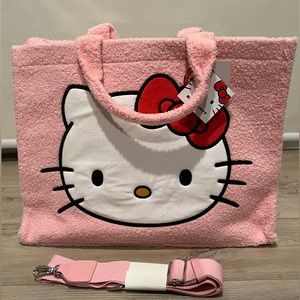 Hello kitty Sherpa tote bag